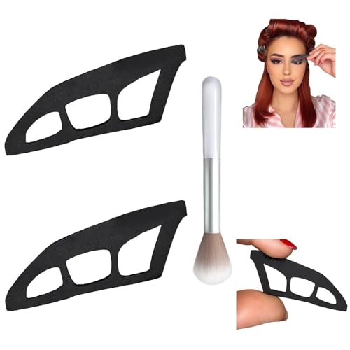 Reusable Eyeshadow Stencils Tool for Eyes 2025 Eyetour Your Glam Bestie Cat Eyeliner Stencils Guide Eyeshadow Shield Eyes Tour Liner Wing Eye Shadow Makeup Tape Hooded Eye Stickers Helper Tool (2PCS)