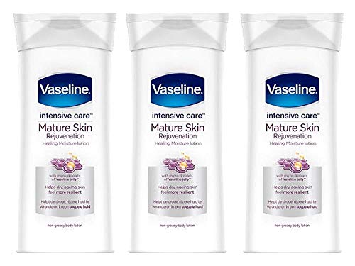 Vaseline+Intensive+Care+Body+Lotion%2c+Rejuvenates+Mature+Skin+with+Healing+Moisture+Lotion%2c+Immediate+Transformation+from+Dry+Skin+to+Healed+and+Moisturized+Skin%2c+13.5+Ounce+(Pack+of+3)