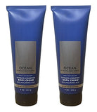 Bath & Body Works Ocean 2 Pack Men's Collection Ultimate Hydration Ultra Shea Body Cream 8 Oz (Ocean)