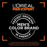 L’Oreal Paris Men Expert One Twist Mess Free Permanent Hair Color, Mens Hair Dye to Cover Grays, Easy Mix Ammonia Free Application, Real Black 02, 2 Application Kit