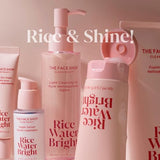 The Face Shop Rice Water Bright Light Facial Cleansing Oil Face Wash - Makeup Remover Oil Cleanser - Vegan - Brightening - Skin Care - Jojoba Oil - Korean Skin Care - Sensitive, Normal & Oily Skin