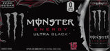 Monster Energy Ultra Black, Sugar Free Energy Drink, 16 Ounce (Pack of 15)