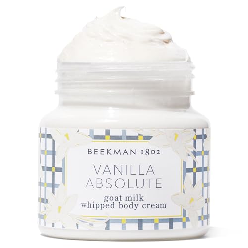 Beekman 1802 Whipped Body Butter Cream with Goat Milk - Deeply Moisturizes, Softens Skin - Natural & Gentle for All Skin Types - Non-Greasy, Cruelty-Free, 8 oz - Packaging May Vary