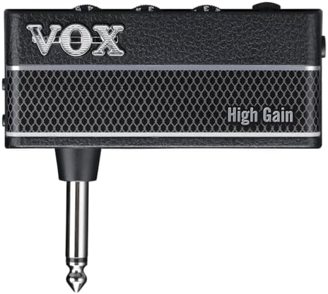 Vox amPlug 3 High Gain Headphone Guitar Amplifier w/ 2 Channels, Stereo Effects, Built-in Rhythms, and Aux in Jack