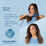 BaBylissPRO Nano Titanium Ionic Flat Iron Hair Straightener, 1 1/4" Hair Straightener Iron for Smooth, Shiny, Frizz- Free Hair and All Hair Types