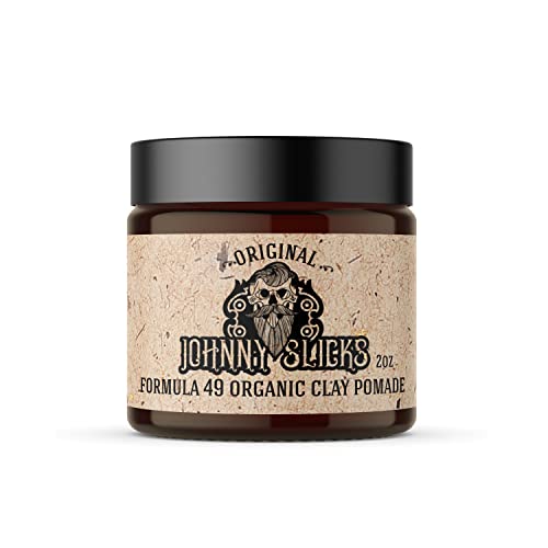 Formula 49 Clay All Organic Pomade | Firm Hold & Matte Finish (Promotes Healthy Hair Growth, Helps Hydrate Dry Skin), (2 ounce, Original)