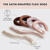 Kitsch Heatless Hair Curler - Satin Covered Heatless Hair Curlers for Overnight Curls | Flexi Rods for Heatless Curls | No Heat Hair Curlers to Sleep In | Curling Rod Curlers for Short Hair - 6pcs