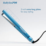 BaBylissPRO Nano Titanium Flat Iron Hair Straightener , 1/2" Ultra- Thin Hair Straightener Iron for Professional Salon Results and All Hair Types