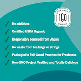 FGO Organic Sencha Loose Leaf Tea, Resealable Bag, 16oz, Packaging May Vary (Pack of 1)