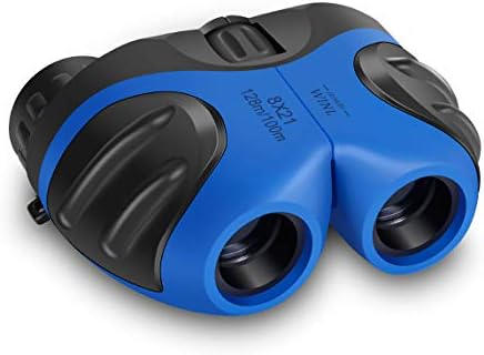 Perfect Binoculars for Kids, VNVDFLM Compact Waterproof Binoculars for Teens Boys Girls Birthday, Outdoor Telescope Toys for Boys Age 3-12 to Bird Watching & Explore Nature(Blue)