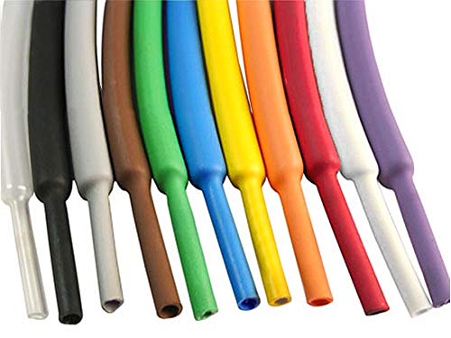 Electriduct 1/8" Heat Shrink Tubing 2:1 Shrinkable Tube Cable Sleeve - 50 Feet (Brown)