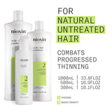 Nioxin Scalp + Hair Thickening System 2 Conditioner, For Natural Hair with Progressed Thinning, 16.9 fl oz (Packaging May Vary)