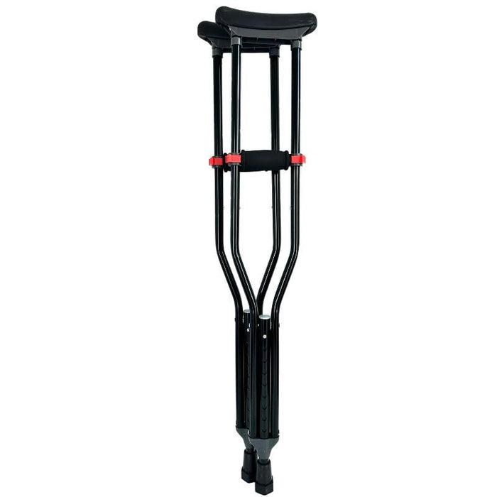 Black Crutches for Adults or Kids - Universal Size |1-Pair| - OrthoStix