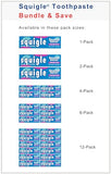 Squigle Enamel Saver Toothpaste (Canker Sore Prevention & Treatment) Prevents Cavities, Perioral Dermatitis, Bad Breath, Chapped Lips - 6 Pack