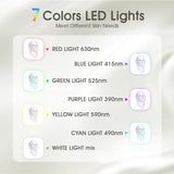 Blue Red Light Therapy Mask for Face, 7 Colors LED Face Mask Light Therapy, Led Face Mask Light Therapy At Home