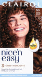 Clairol Nice'n Easy Liquid Permanent Hair Dye, 5G Natural Medium Golden Brown Hair Color, Pack of 3