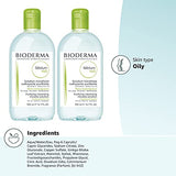 Bioderma - Sébium H2O - Micellar Water - Cleansing and Make-Up Removing - for Combination to Oily Skin 33.4 Fl Oz