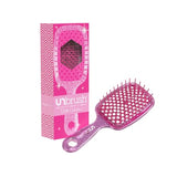 FHI HEAT UNbrush Wet & Dry Vented Detangling Hair Brush, Rose Quartz Pink