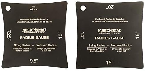 MusicNomad Precision Fretboard and String Radius Gauge Tool - 2 pc. Set (MN603)