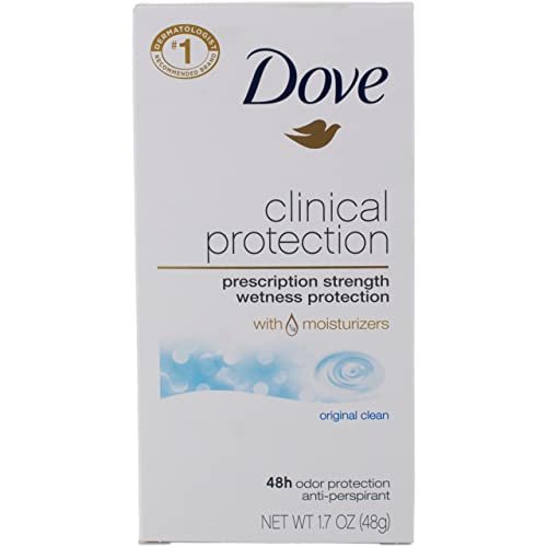 Dove Clinial Protection Deodorant, Original Clean, 1.7 oz (6 Pack) (Bundle)