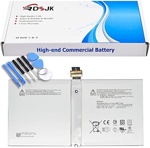 G3HTA027H DYNR01 Laptop Battery for Microsoft Surface Pro 4 Pro4 1724 12.3" Series Tablet DYNRO1 G3HTA026H 7.5V 38.2Wh 5087mAh with Tools