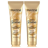 Pantene Hair Mask, Miracle Rescue Deep Conditioning Treatment, Hydrate Dry Hair, Pack of 2, 8 Oz Each