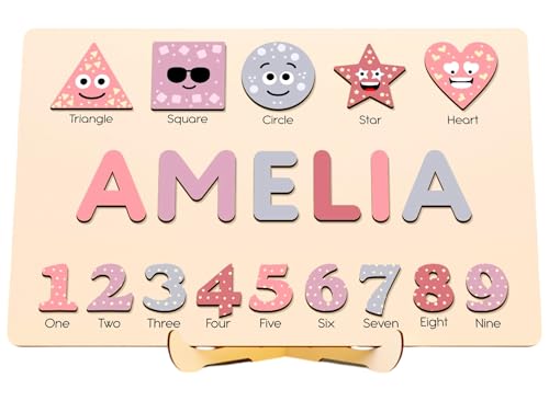 Name Puzzle for Kids, Montessori Board, Personalized Custom Name Puzzle Sign, Toddler Gift, Baby Name Gift, Gift for Kids, Christmas Gifts