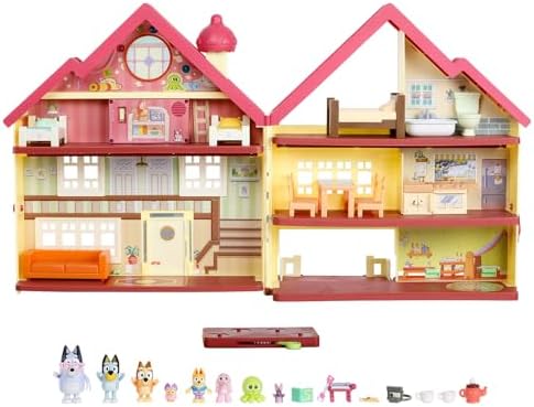 Bluey Ultimate Lights & Sounds Playhouse & Toy Box, 2.5-3 inch Figures | Amazon Exclusive