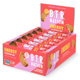 B.T.R. Bar Superfood Keto Protein Bars, Plant Based Vegan Protein, Low Carb Food, Low Calorie, Gluten Free, No Sugar Alcohols, Boosted with Superfoods & Adaptogens (12 Pack) (Cinnamon Cookie Dough ENERGY)