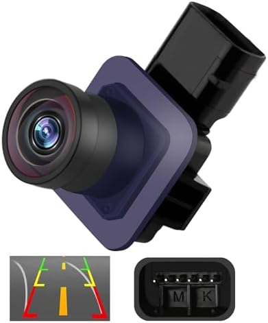 Rear View Backup Camera, Compatible with Ford Transit 150 250 350 350HD Cargo Passenger 2015-2019, 170°Wide-Angle HD Color Night Vision Trackline Back Up Camera, Replace CK4Z-19G490-A Reverse Cameras