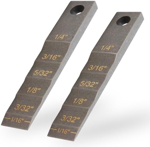 2 PCS 2130 Small Pipe Spacer Wedge Stepped Guage, (3/4" x 4"), Fit for Pipe Spacing Welding