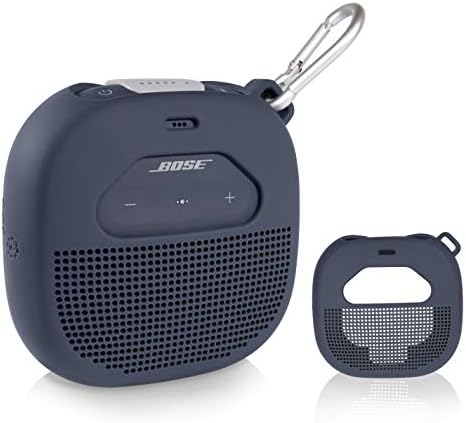 Silicone Cover Sleeve for Bose SoundLink Micro Portable Outdoor Speaker, Customized Design Skin Protecting in All 6 Directions, Best Matching in Shape and Color(Midnight Blue)