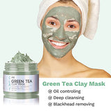 ANAI RUI Turmeric Clay Mask - Green Tea Clay Mask - Dead Sea Minerals Mud Mask, Spa Facial Mask Set, Face Mask Gift Set for Mom 2.5 oz each