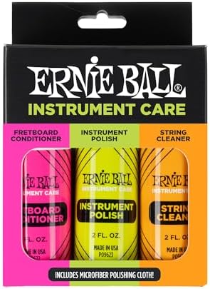 Ernie Ball Guitar Polish, Fretboard Conditioner, and String Cleaner with Polish Cloth