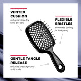 FHI HEAT Unbrush, Grey - Detangling Hair Brush