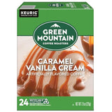 Green Mountain Coffee Roasters Caramel Vanilla Cream Coffee, Keurig Single-Serve K-Cup pods, Light Roast, 96 Count (4 Packs of 24)