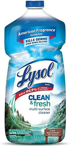 Lysol Clean & Fresh Multi-Surface Cleaner, Cool Adirondack 40 oz ( Pack of 7)7