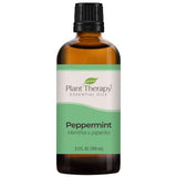 Plant Therapy Peppermint Essential Oil 100 mL (3.3 oz) 100% Pure, Undiluted, Natural Aromatherapy for Diffuser & Topical Use, Digestion, Respiratory, & Massage, Peppermint Oil for Skin & Hair
