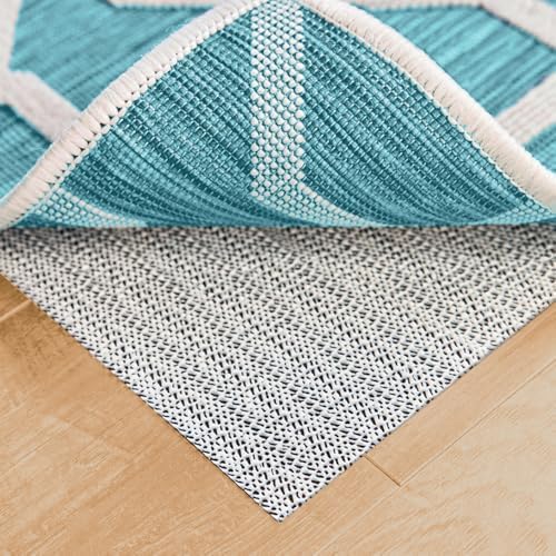 Rug Gripper Pad for Hardwood Floors, 8x11 FT, Slip Resistant Grip Pads for Hard Surfaces, Adds Cushion Under Carpet and Maximum Protection, Keeps Area Rugs and Carpets Safe and in Place on Floor