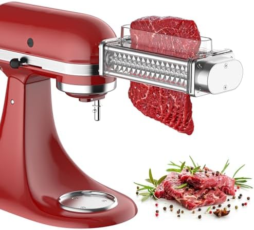 Meat Tenderizer for Kitchenaid Mixer, For Kitchen Aid Meat Tenderizer Attachment for Kitchenaid Stand Mixer, Fully Transparent Food Grade Plastic Cover by Hozodo