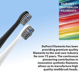 Flossing Toothbrush Head Replacement, Compatible with Water-pik Sonic Fusion / 2.0 SF-01, SF-02, SF03 & SF-04 Tooth-Brush and Water Flosser Combo Brush Heads (Full, White(6Packs))