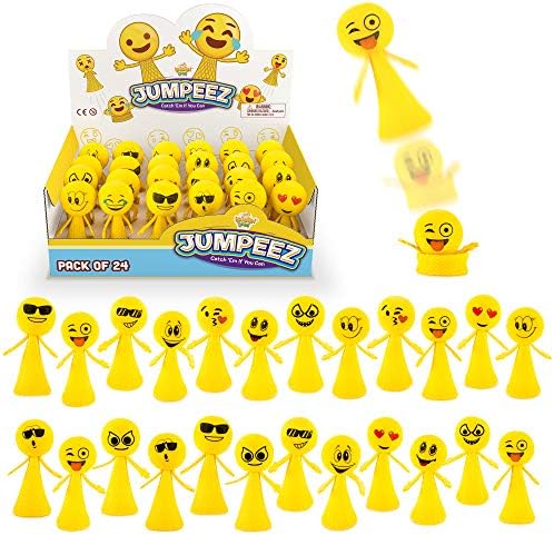 IPIDIPI TOYS Jumping Rocket Poppers - Spring Launcher Toys for Kids - Valentine’s Day Party Favors for Classroom Goodie Bags, School Box Prizes, Birthday Games, Mini Slinky Style Poppers - Pack of 24