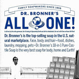 Dr. Bronner's - Pure-Castile Liquid Soap (Citrus, 32 ounce, 2-Pack) - Made with Organic Oils, 18-in-1 Uses: Face, Body, Hair, Laundry, Pets and Dishes, Concentrated, Vegan, Non-GMO