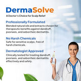 Dermasolve Psoriasis & Dandruff Scalp Oil, Dermatologist Approved for Flaky Scalp Relief