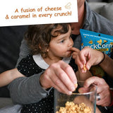 KrackCorn Cheese & Caramel Popcorn. Small Batch Cheddar Caramel Popcorn for Movie Night, Family Game Night. Gluten Free Snacks. Non GMO. 8.5 oz (Pack of 3)