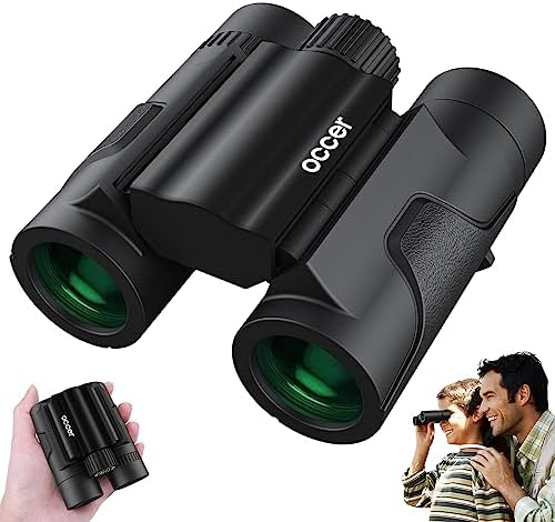 occer 8x21 Compact Binoculars for Adults Kids with Clear Vision - Small Binoculars Easily Use with Large Eyepieces - Mini Binocular for Bird Watching Cruise Travel Concert