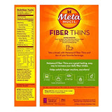 Metamucil Fiber Thins Fiber Supplement with Bleam Digestive Health Support Tip Card Psyllium Fiber Bars - 12CT Apple Crisp & 12CT Cinnamon Spice - Set