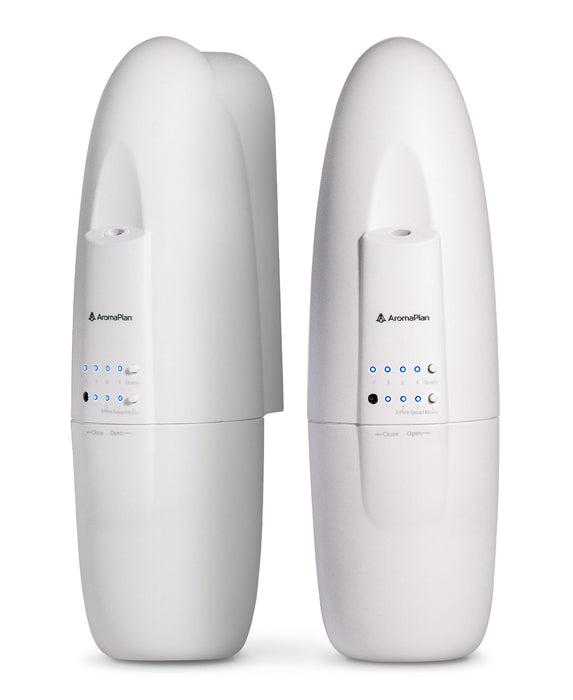 AROMAPLAN Portable Diffuser - 2 Pack - Up to 500 Sq. FT Coverage - Nanotechnology Plug in Oil Diffuser for Essential Oils -for Home and Office - Wall Silent & Waterless Oil Diffuser (White)