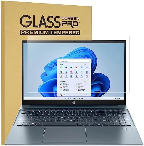KEANBOLL HP Laptop 15.6" Tempered Glass Screen Protector for HP Envy x360, Pavilion, ProBook, EliteBook, OMEN 15.6 inch Laptops, Ultra Clear, 9H Hardness, Scratch Resistant