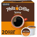 Philz Coffee Tesora K-Cup® Pod Coffee, Single Serve Keurig® K-Cup® Pods, Medium Roast Coffee, 20 count